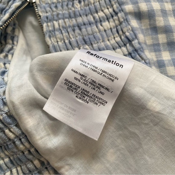 REFORMATION JANUARY LINEN TOP - Picture 4 of 10